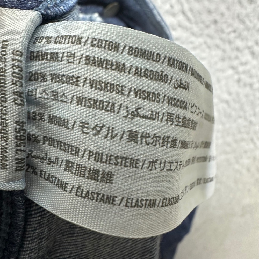 Hollister High Rise Jean Legging Dark Wash Raw Hem Skinny Jeans Size 7R W28 L28 - Picture 4 of 11